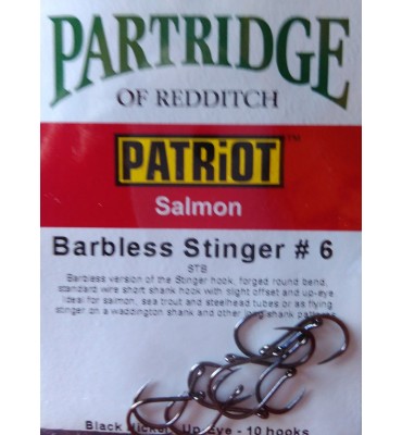 Partridge Patriot Stinger Barbless Hook #6